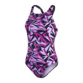 SPEEDO WOMENS HYPERBOOM ALLOVER MEDALIST PURPLE