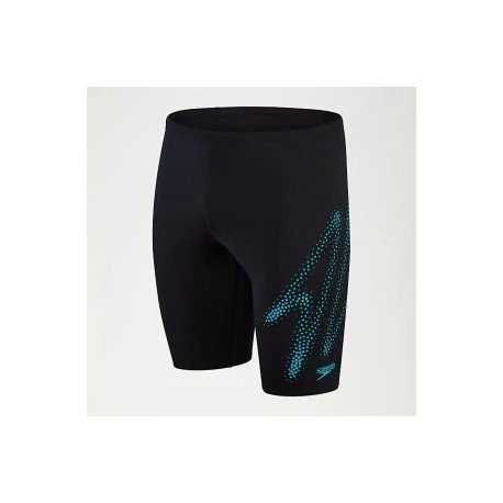 SPEEDO BOYS HYPER BOOM PLACEMENT JAMMER BLACK/BLUE