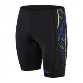 SPEEDO MENS TECH PANEL JAMMER BLACK/YELLOW/BLUE