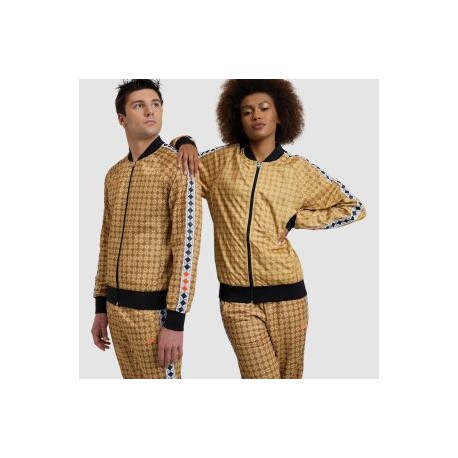 ARENA UNI ADULT ARENA 50TH GOLD RELAX IV TEAM JACKET GOLD MULTI-BLACK-WHITE