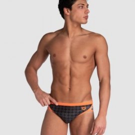 ARENA MAN MEN’S ARENA 50TH SWIM BRIEFS BLACK MULTI-NESPOLA