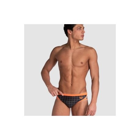 ARENA MAN MEN’S ARENA 50TH SWIM BRIEFS BLACK MULTI-NESPOLA