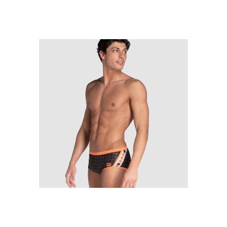 ARENA MAN MEN’S ARENA 50TH SWIM LOW WAIST SHORT BLACK MULTI-NESPOLA