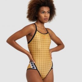 ARENA WOMAN WOMEN’S ARENA 50TH GOLD SWIMSUIT SUPER FLY BACK GOLD MULTIBLACK