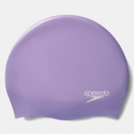 SPEEDO PLAIN MOULDED SILICONE CAP PURPLE