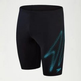 SPEEDO BOYS HYPER BOOM PLACEMENT JAMMER BLACK/BLUE