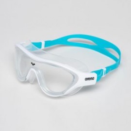 ARENA THE ONE MASK JR CLEAR WHITE LIGHT BLUE