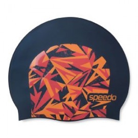 SPEEDO HYPER BOOM SLOGAN PRINT CAP JR ORANGE/RED