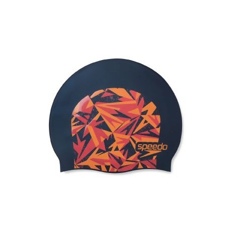 SPEEDO HYPER BOOM SLOGAN PRINT CAP JR ORANGE/RED