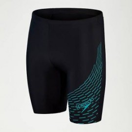 SPEEDO MEDLEY LOGO JAMMER BLACK/AQUA