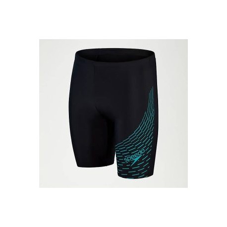 SPEEDO MEDLEY LOGO JAMMER BLACK/AQUA