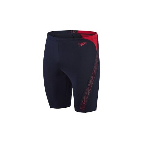 SPEEDO MENS HYPER BOOM SPLICE JAMMER NAVY/RED