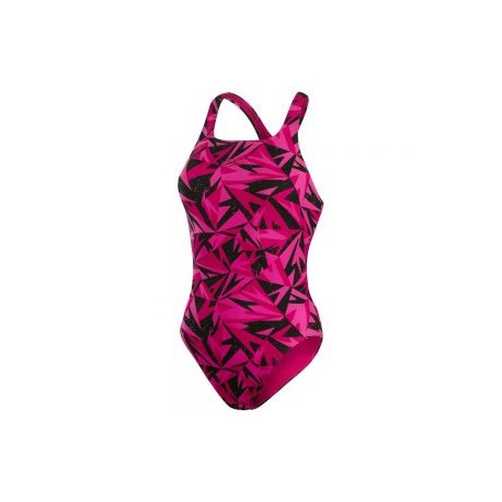 SPEEDO HYPERBOOM ALLOVER MEDALIST FUCSIA/BLACK