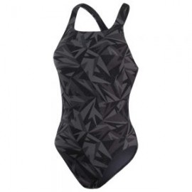 SPEEDO W HYPERBOOM ALLOVER MEDALIST BLACK/OXID GREY