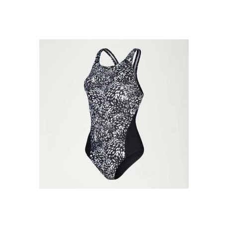 SPEEDO WOMENS ALLOVER DIGITAL RECORDBREAKER GREY/BLACK