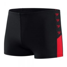 SPEEDO M BOOM LOGO SPLICE AQUASHORT BLACK/RED