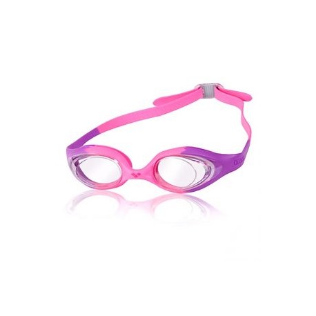 ARENA GOGGLE SPIDER JR VIOLET CLEAR PINK