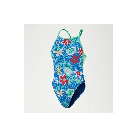 SPEEDO WOMENS ALLOVER DIGITAL VBACK – RETRO FLO